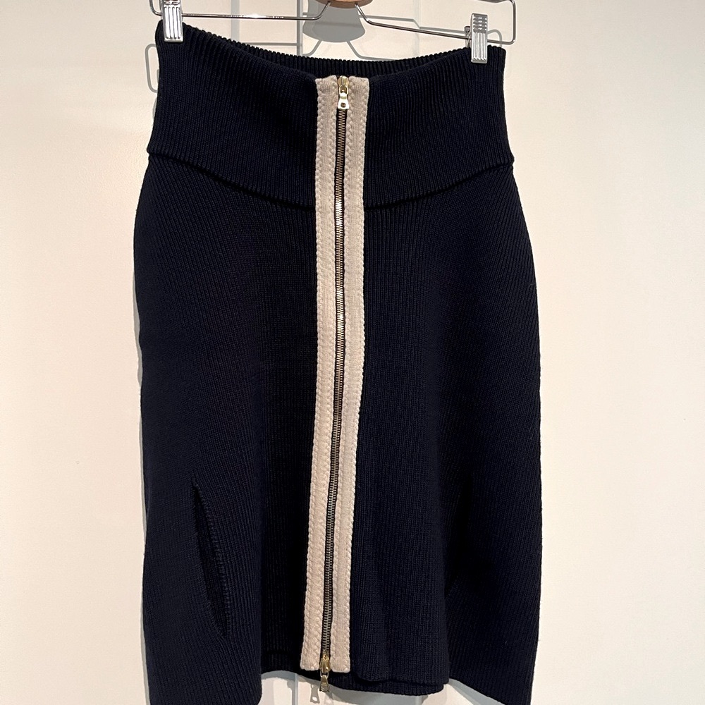 *NWT* Marni Small Navy Cashwool Zipper Cape